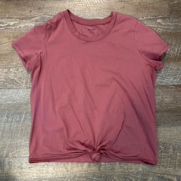 Madewell Knot Front Tee XS - Picture 2 of 8